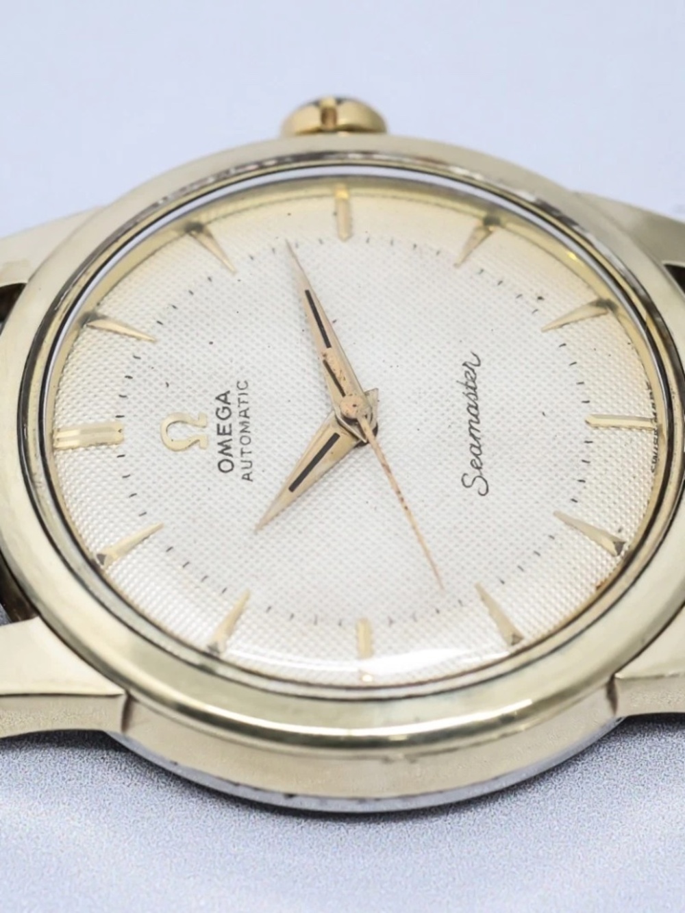 Vintage 1958 Omega Seamaster Automatic 34mm Honeycomb Dial Cal. 501